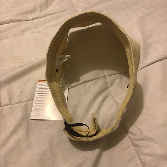 Oh Sunny beige sun visor open top foldable w/bag NWT - Picture 6 of 8
